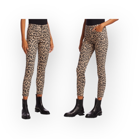 new Joes Jeans ㋛ Charlie Skinny High Waist Stretch Denim Jean ㋛ Tan Cheetah ㋛ 32 - Picture 5 of 16